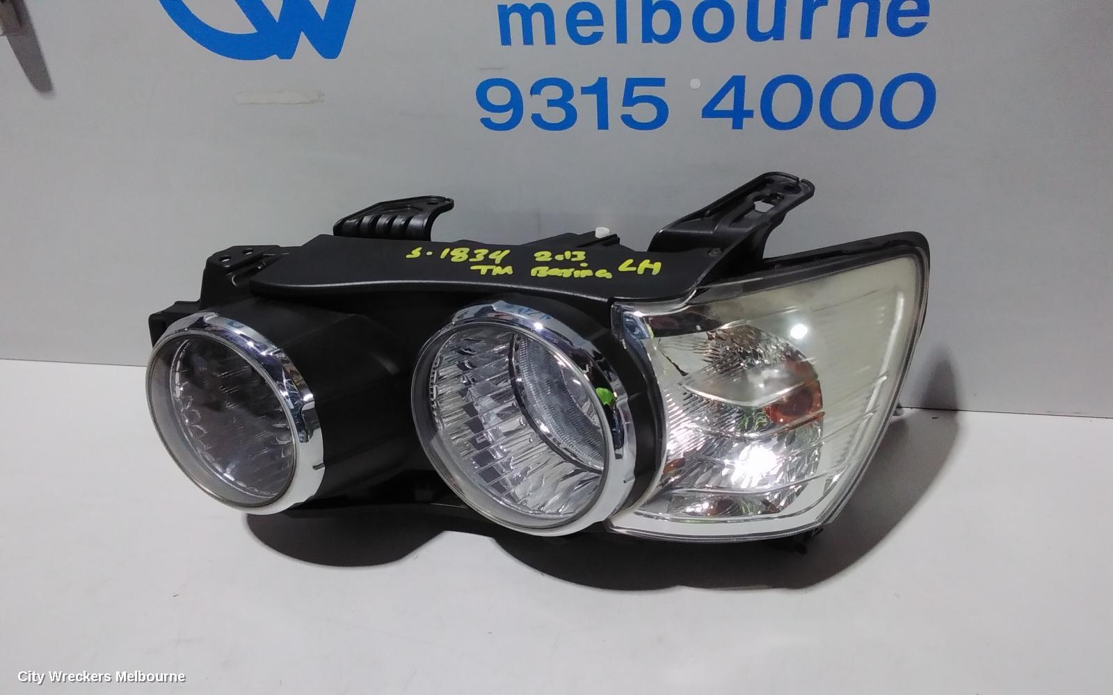 HOLDEN BARINA LEFT HEADLAMP, TM, W/ CHROME RING TYPE, 08/2011 - 08/2016 - Image 3