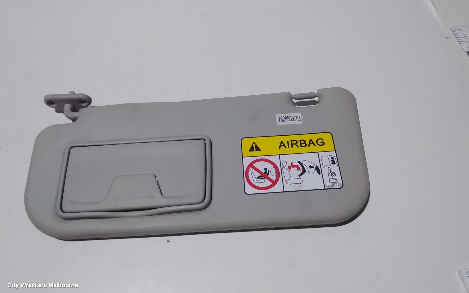 MITSUBISHI TRITON SUNVISOR, MQ, LH SIDE, VINYL, GREY, 03/2015 - 10/2018 - Image 2