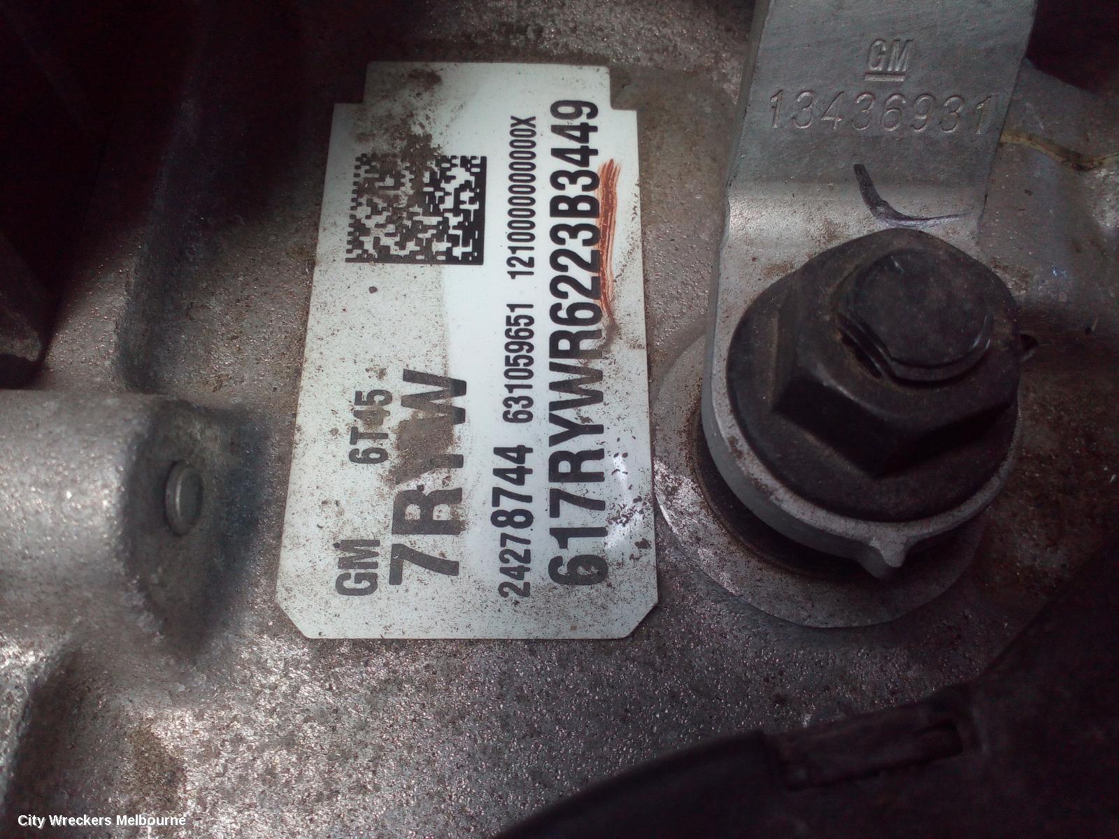 HOLDEN ASTRA TRANS/GEARBOX, AUTO, PETROL, 1.6, TURBO, PJ, 12/2014 - 01/2017 - Image 2