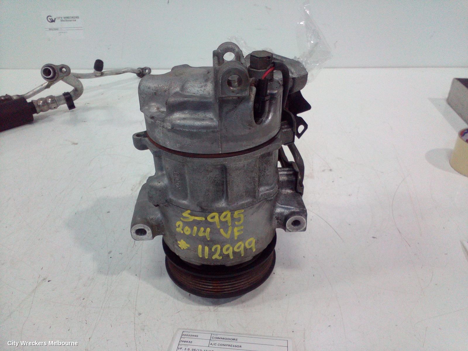 HOLDEN COMMODORE A/C COMPRESSOR, VF, 3.0, 05/2013 - 12/2017 - Image 2