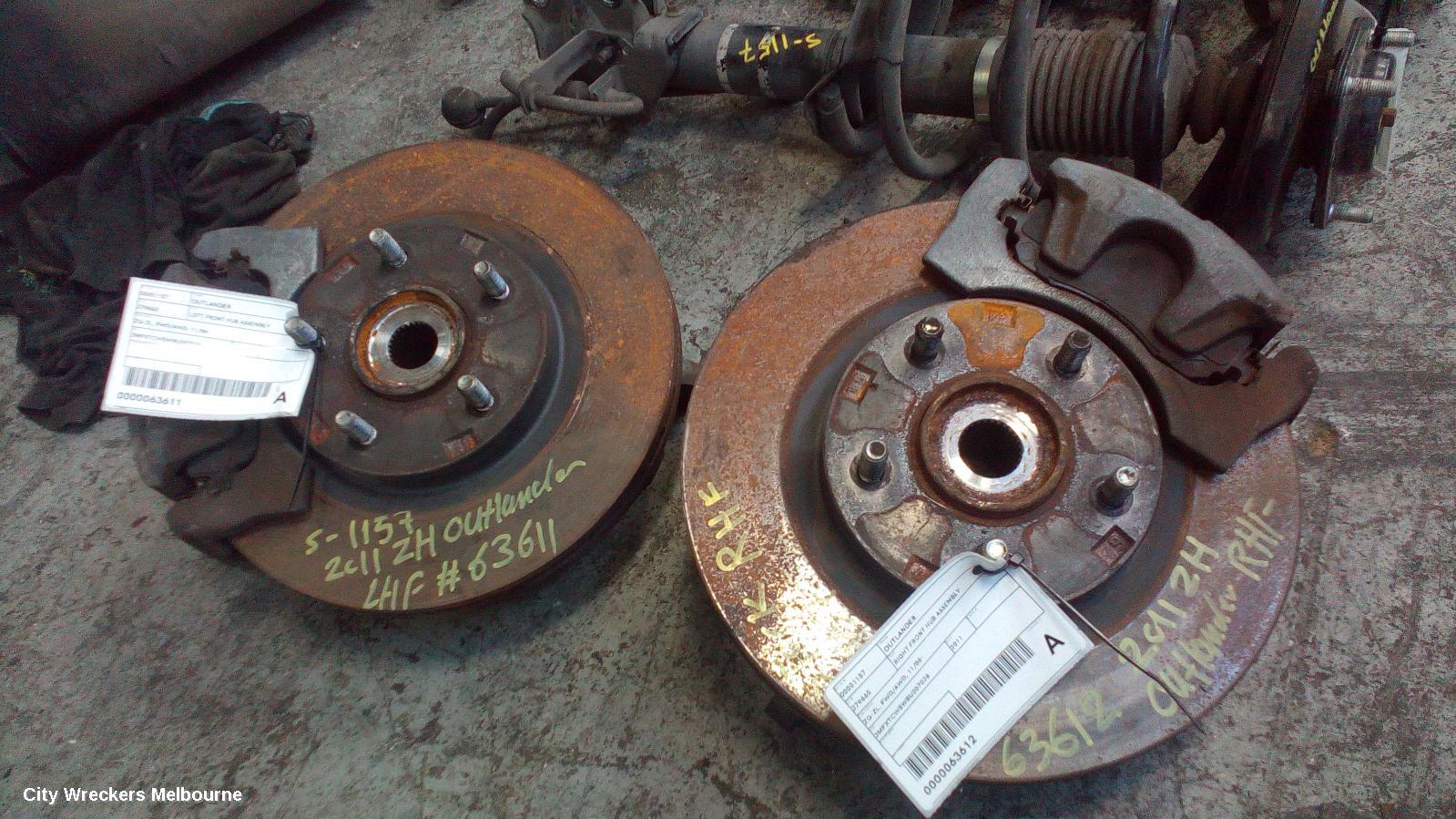 MITSUBISHI OUTLANDER RIGHT FRONT HUB ASSEMBLY, ZG-ZL, FWD/AWD, 11/2006 ONWARDS - Image 2
