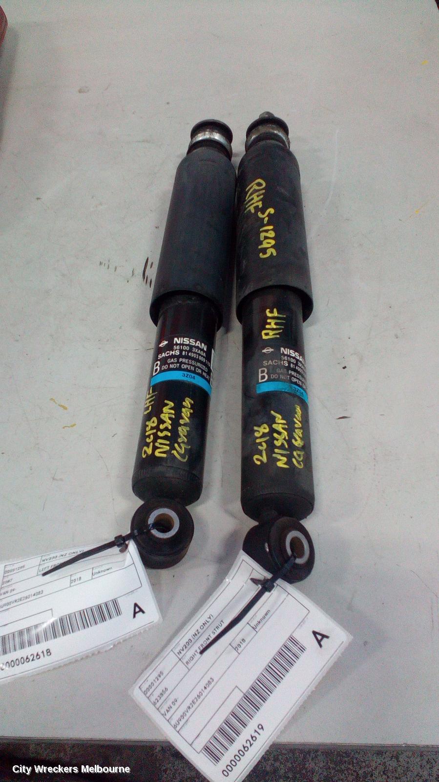 NISSAN NV200 (NZ ONLY) RIGHT FRONT STRUT, VAN 09- - Image 1