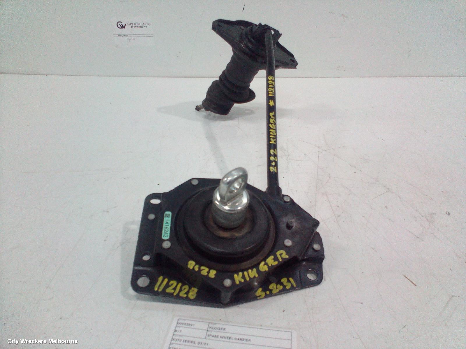TOYOTA KLUGER SPARE WHEEL CARRIER, XU70 SERIES, 03/2021 ONWARDS - Image 1
