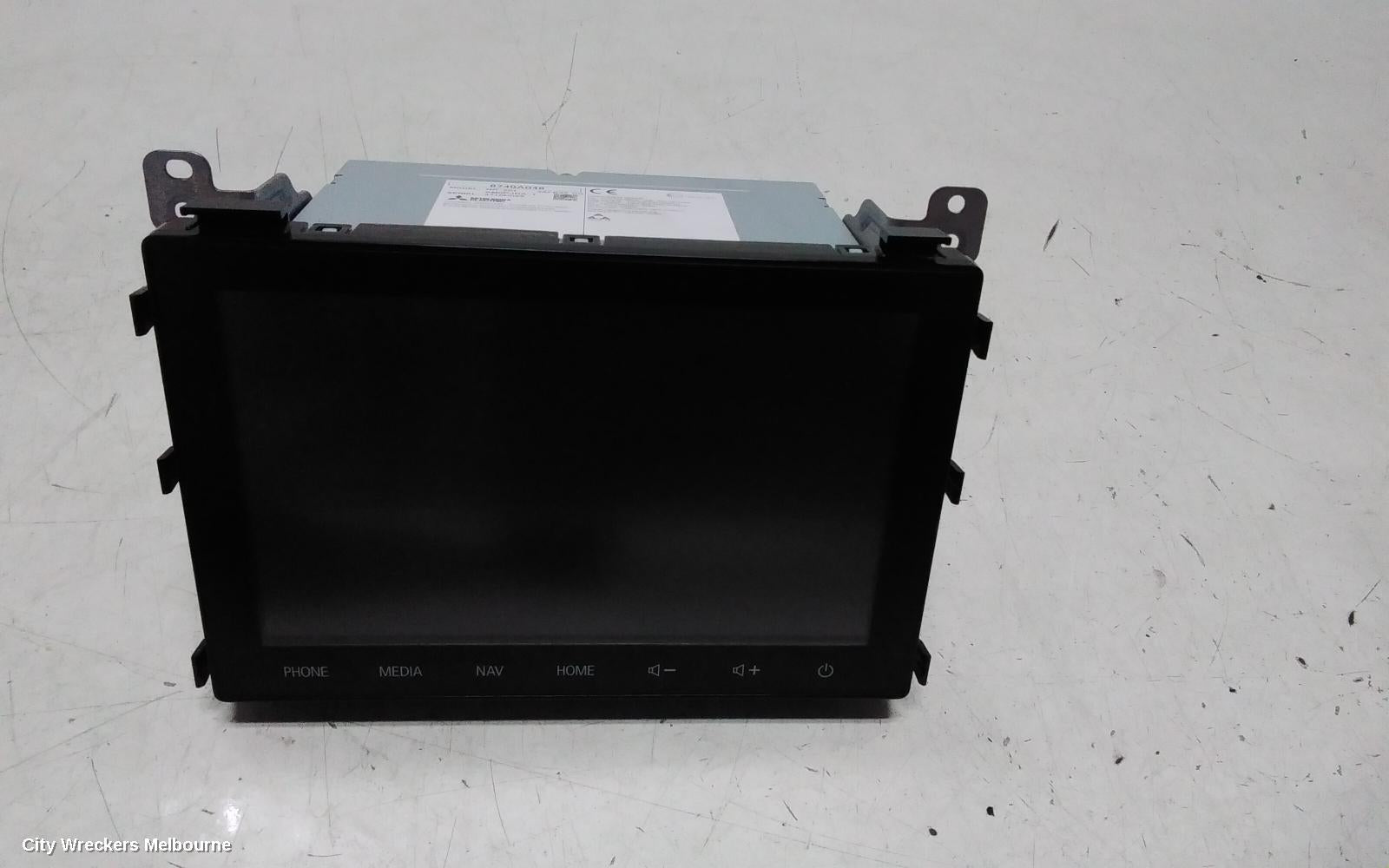 MITSUBISHI PAJERO RADIO/CD/DVD/SAT/TV, HEAD UNIT, W/ DISPLAY UNIT, 8IN TOUCHSCREEN, W/ SAT NAV TYPE, QF-QG, PAJERO SPORT, 11/2019 ONWARDS - Image 1