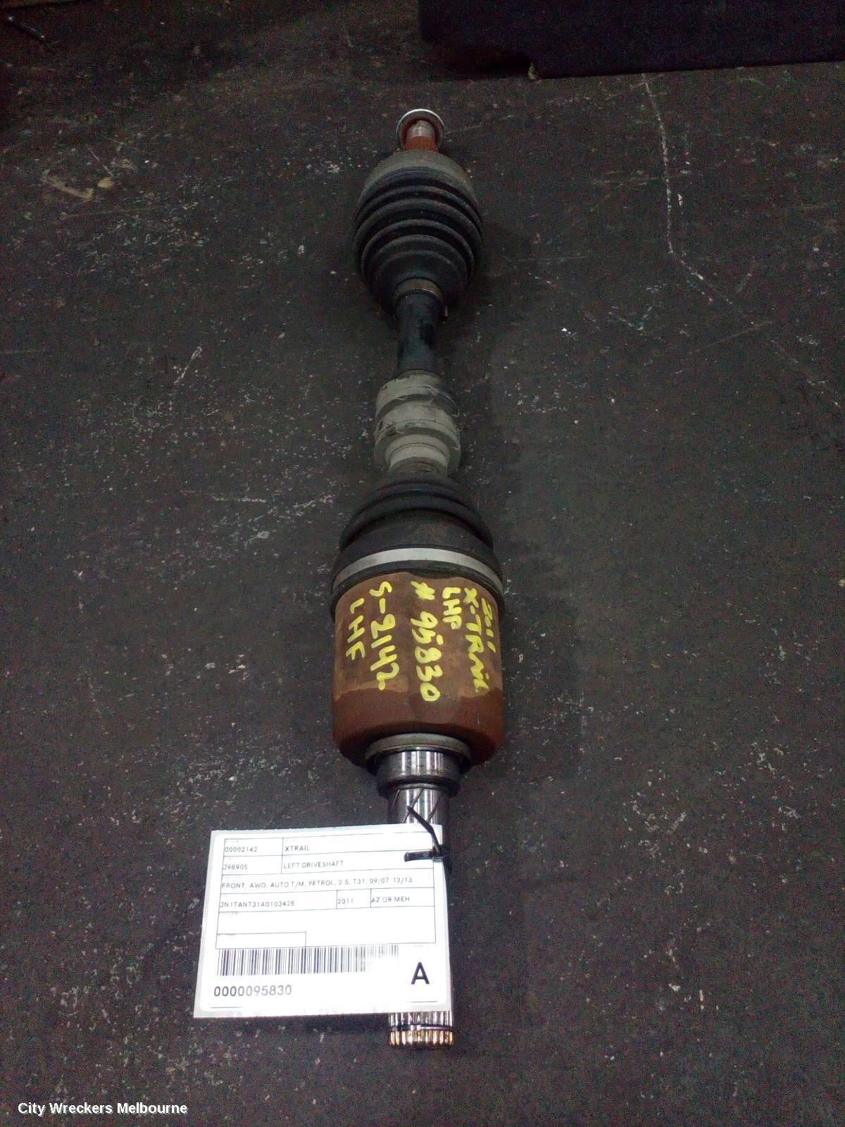 NISSAN XTRAIL LEFT DRIVESHAFT, FRONT, AWD, AUTO T/M, PETROL, 2.5, T31, 09/2007 - 12/2013 - Image 1