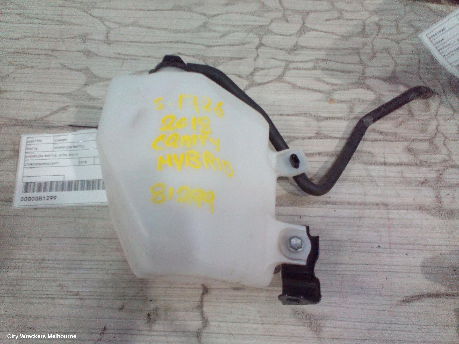 TOYOTA CAMRY OVERFLOW BOTTLE, OVERFLOW BOTTLE, XV70, 09/2017 ONWARDS - Image 1