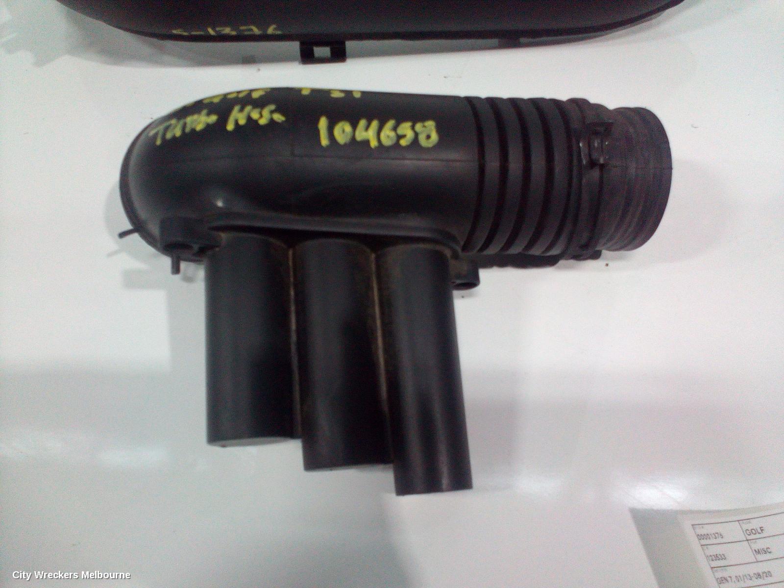 VOLKSWAGEN GOLF, GEN 7, 11/2012 - 08/2020, TURBO HOSE: 104658 - Image 3