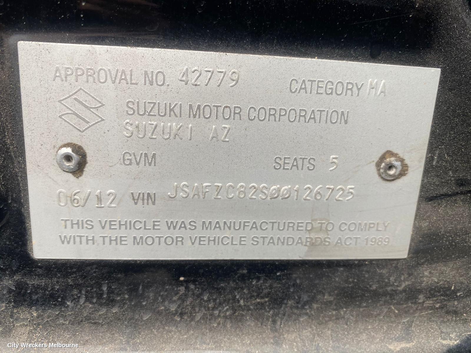 SUZUKI SWIFT LEFT REAR DOOR/SLIDING, FZ, 08/2010 - 03/2017 - Image 1