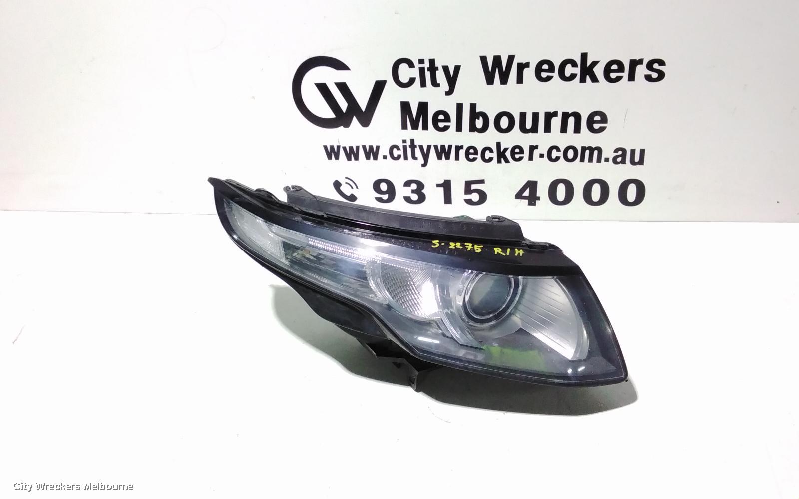 LAND ROVER RANGEROVER EVOQUE RIGHT HEADLAMP, L538, HALOGEN TYPE, 11/2011 - 06/2015 - Image 1