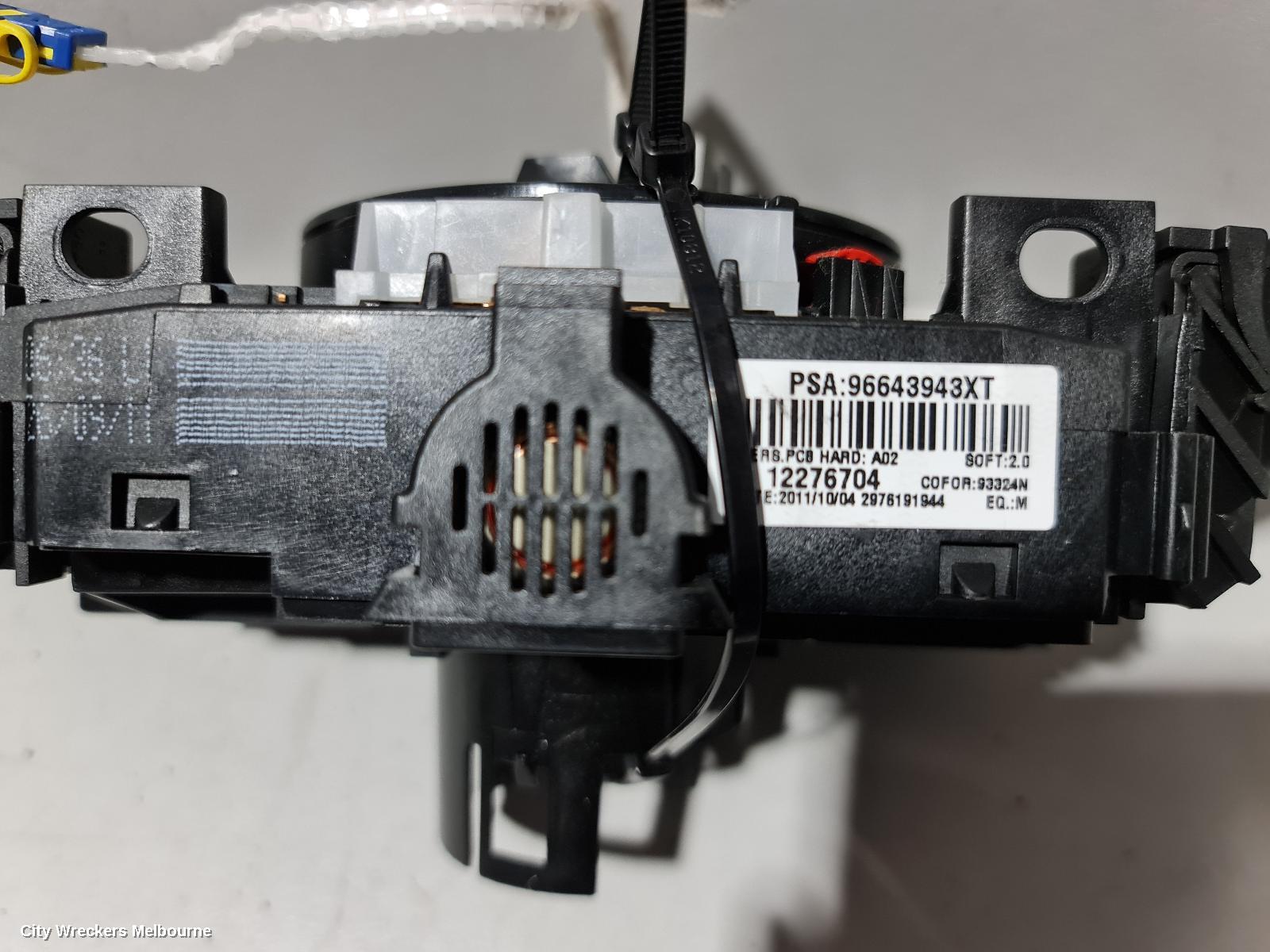 PEUGEOT 308 AIRBAG MODULE/SENSOR, CLOCKSPRING***USE COMBINATION SWITCH PART TYPE*** - Image 3
