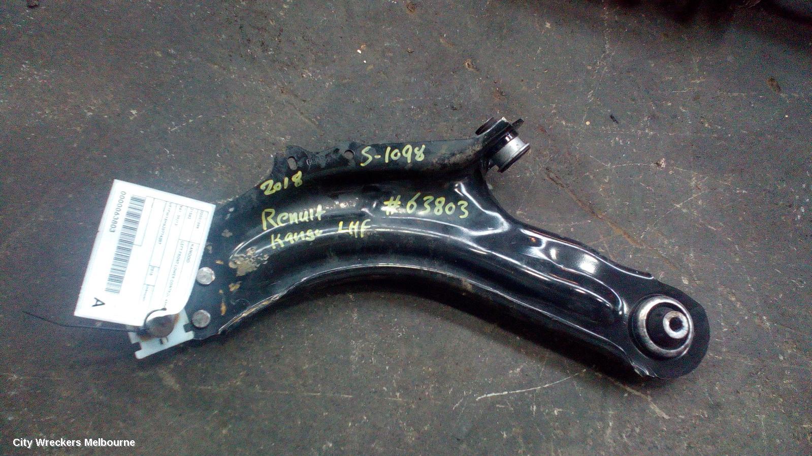 RENAULT KANGOO LEFT FRONT LOWER CONTROL ARM, X61, 09/2013 ONWARDS - Image 2