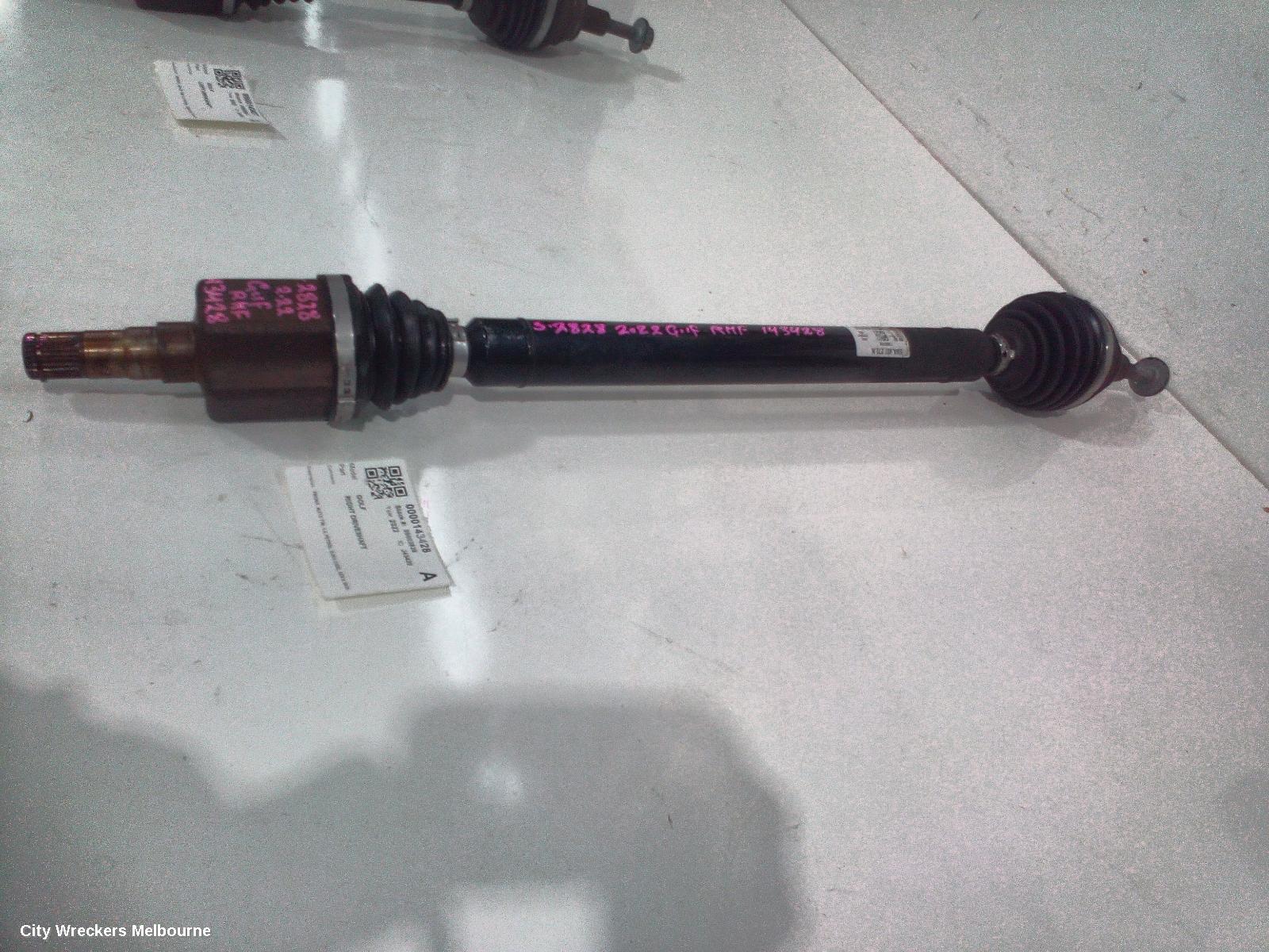 VOLKSWAGEN GOLF RIGHT DRIVESHAFT, FRONT, AUTO T/M, 1.4, PETROL, DJKA CODE, GEN 8, 09/2020 ONWARDS - Image 2