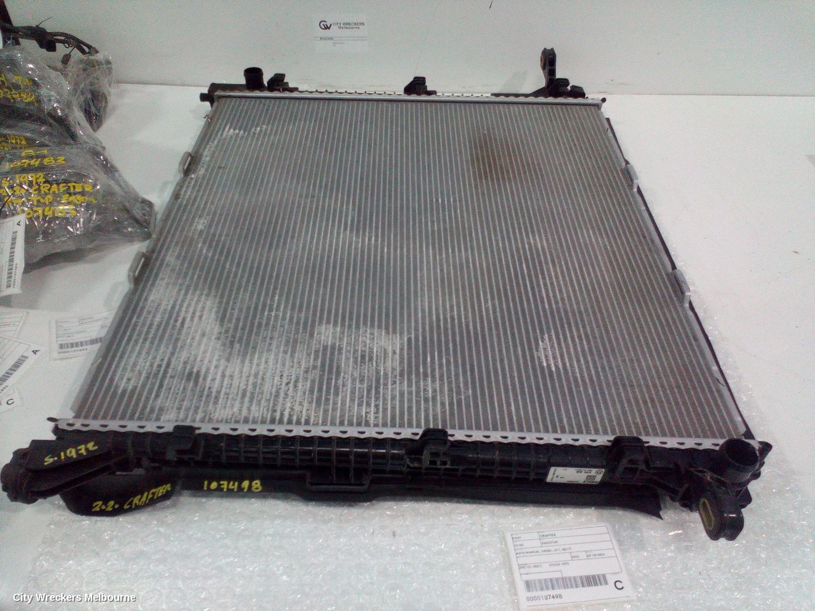 VOLKSWAGEN CRAFTER RADIATOR, AUTO/MANUAL, DIESEL, SY1, 08/2017 ONWARDS - Image 2