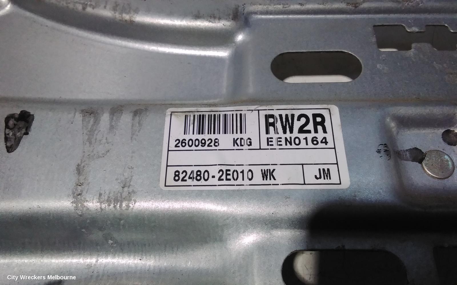 HYUNDAI TUCSON RIGHT FRONT WINDOW REG/MOTOR, JM, DOOR REG ASSY (REG AND MOTOR), 08/2004 - 01/2010 - Image 3