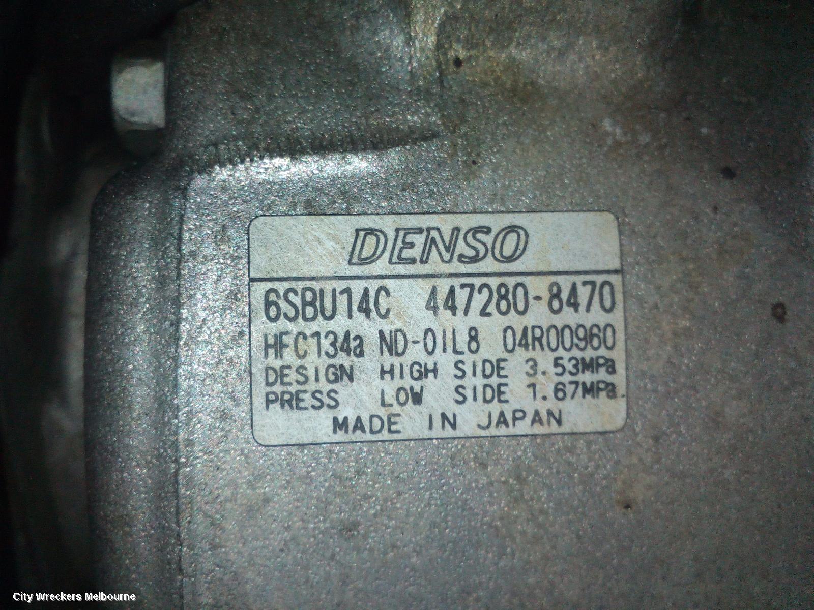 HOLDEN COMMODORE A/C COMPRESSOR, VF, 3.6, 05/2013 - 12/2017 - Image 3