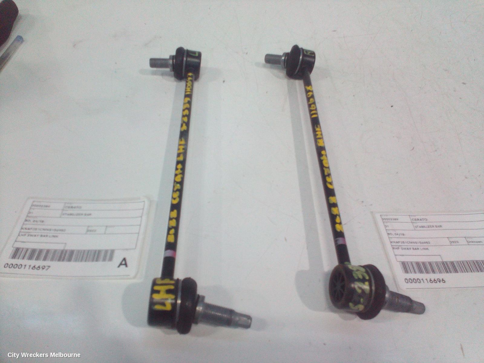 KIA CERATO STABILISER BAR, BD, 04/2018 - 09/2024 - Image 3