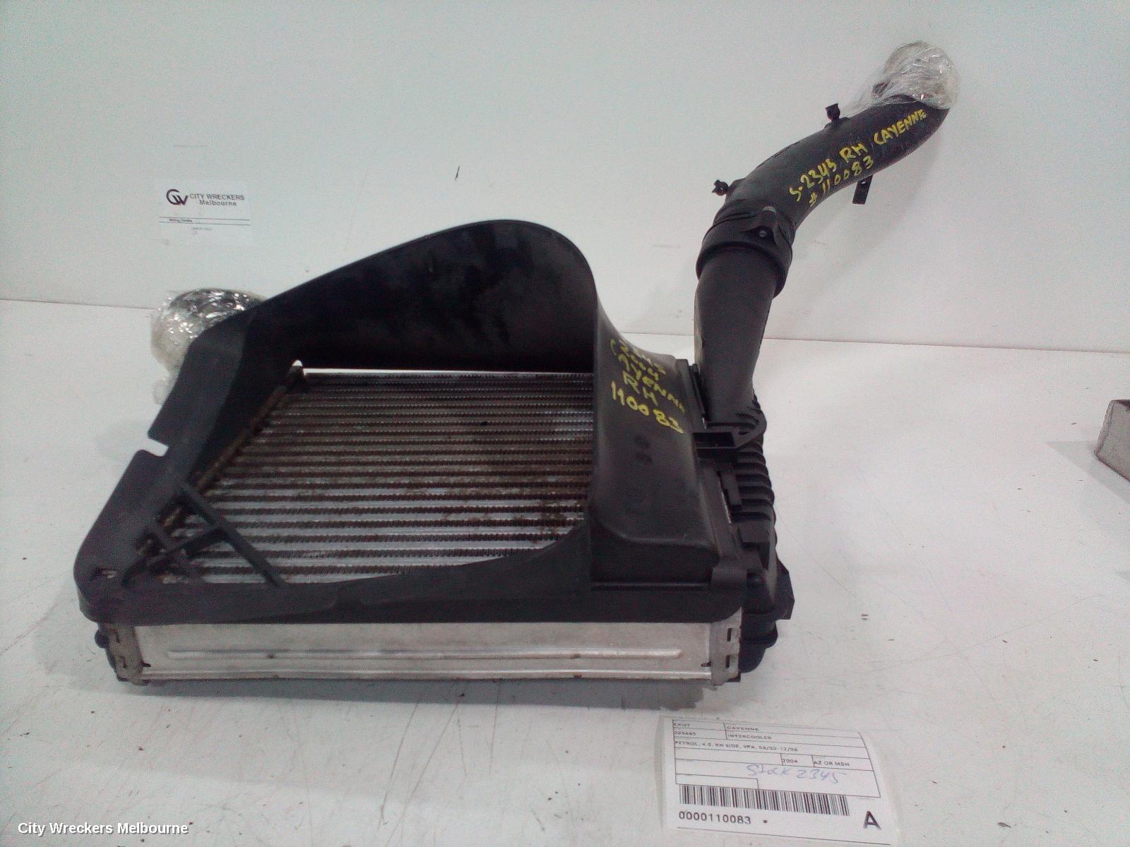 PORSCHE CAYENNE INTERCOOLER, PETROL, 4.5, RH SIDE, 9PA, 06/2003 - 12/2006 - Image 2