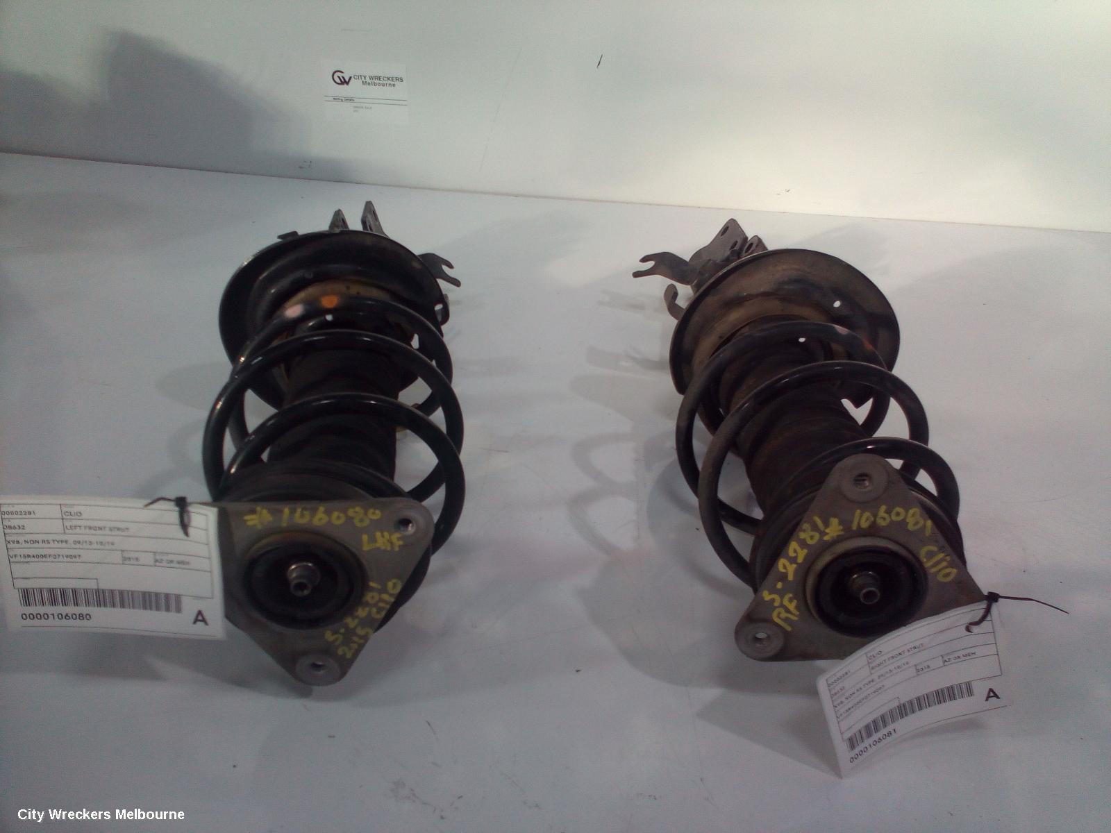 RENAULT CLIO LEFT FRONT STRUT, X98, NON RS TYPE, 09/2013 - 10/2019 - Image 3