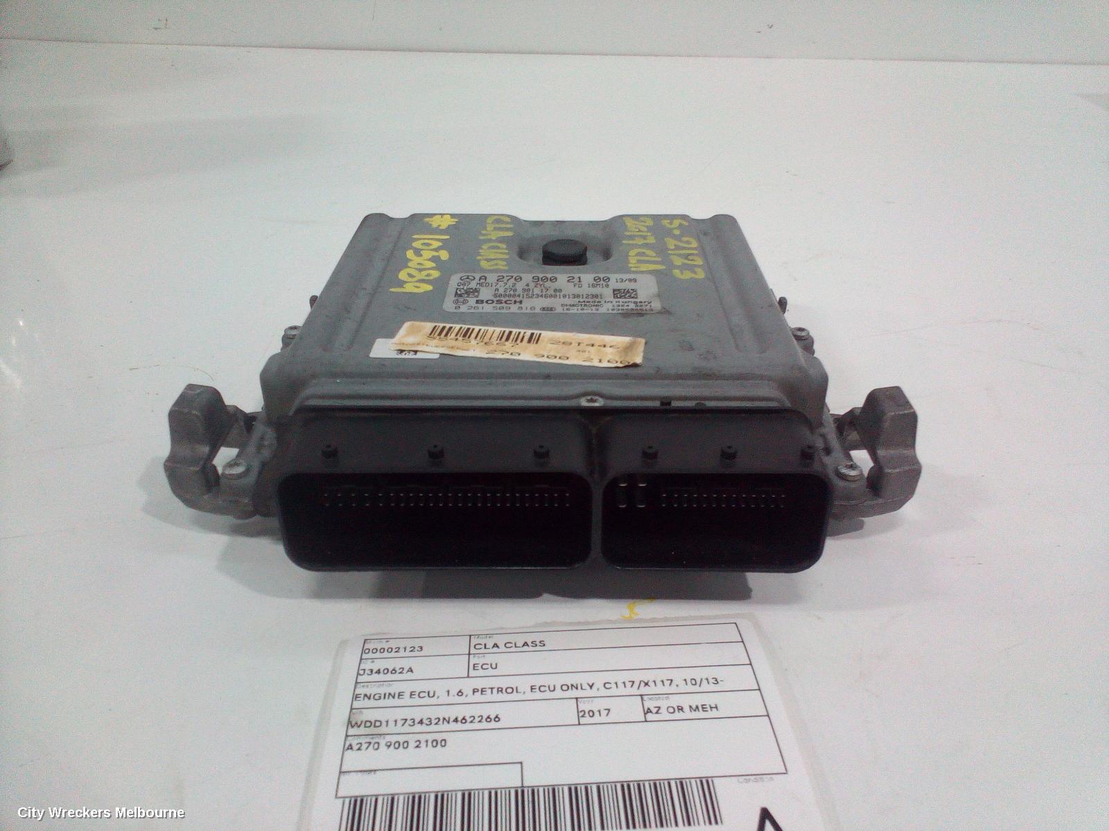 MERCEDES CLA CLASS ECU, ENGINE ECU, 1.6, PETROL, ECU ONLY, C117/X117, 10/2013 - 01/2019 - Image 2