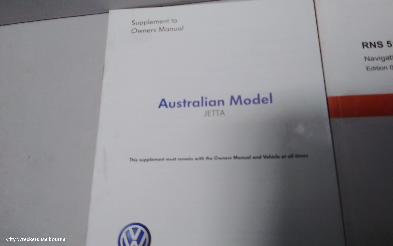 VOLKSWAGEN JETTA OWNERS HANDBOOK, 1B, PETROL, 02/2011 - 12/2017 - Image 3