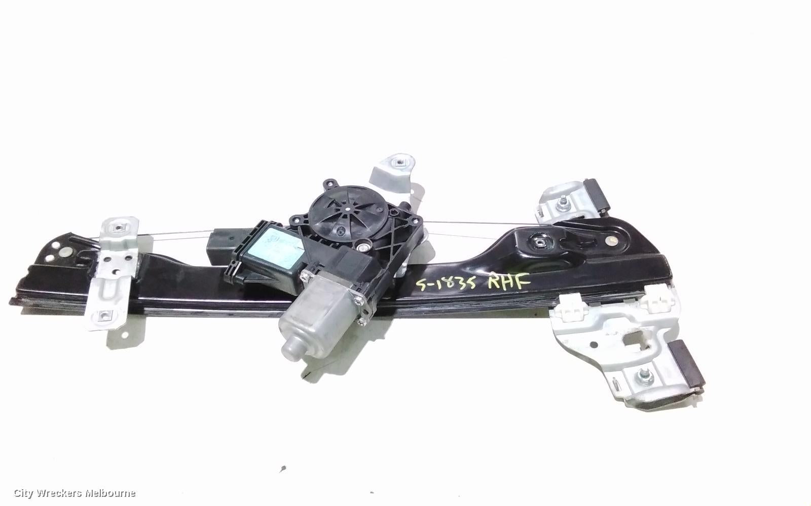 HOLDEN BARINA RIGHT FRONT WINDOW REG/MOTOR, TM, DOOR REG ASSY (REG AND MOTOR), BLACK PLUG TYPE, 09/2011 - 12/2018 - Image 3
