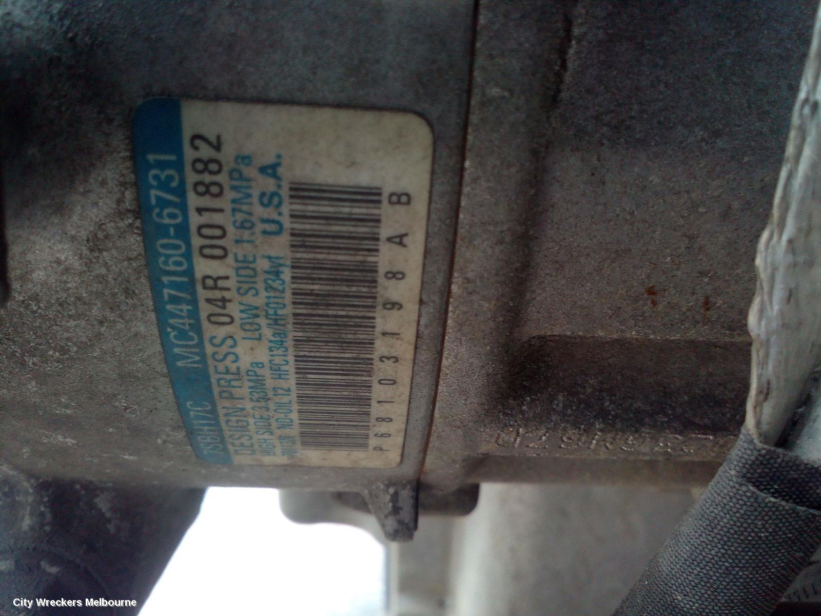 JEEP CHEROKEE A/C COMPRESSOR, KL, 3.2, PETROL, 02/2014 - 11/2022 - Image 2