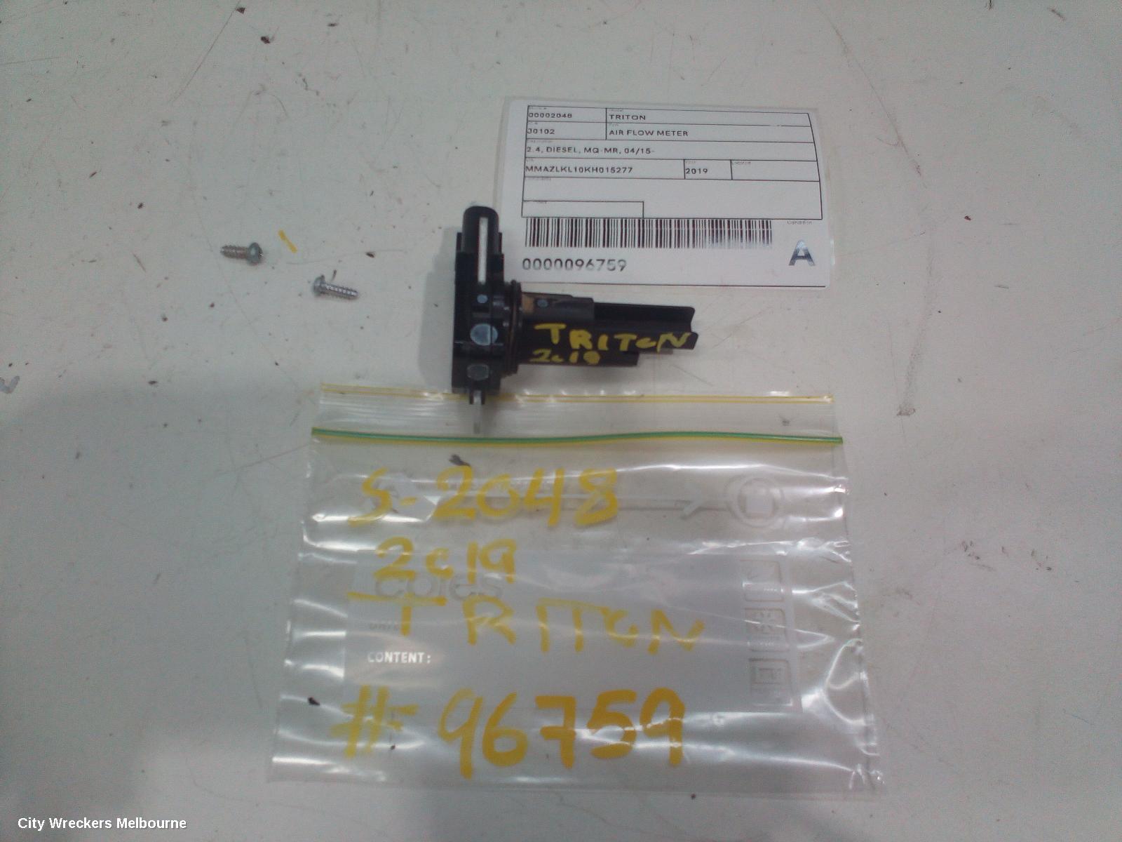 MITSUBISHI TRITON AIR FLOW METER, 2.4, DIESEL, MQ-MR, 04/2015 ONWARDS - Image 2