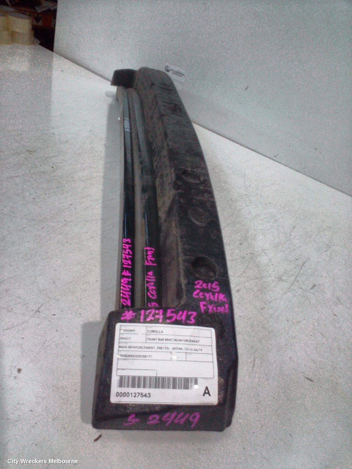 TOYOTA COROLLA F/BAR REINFORC/BRACK, MAIN REINFORCEMENT, ZRE172R, SEDAN, 12/2013 - 06/2019 - Image 3
