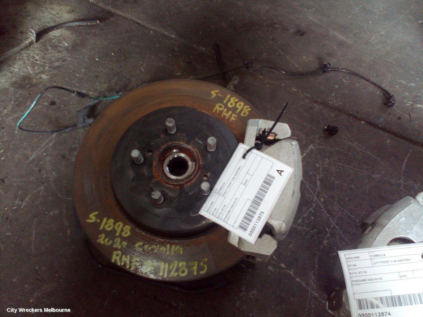 TOYOTA COROLLA RIGHT FRONT HUB ASSEMBLY, E210, 07/2018 ONWARDS - Image 3