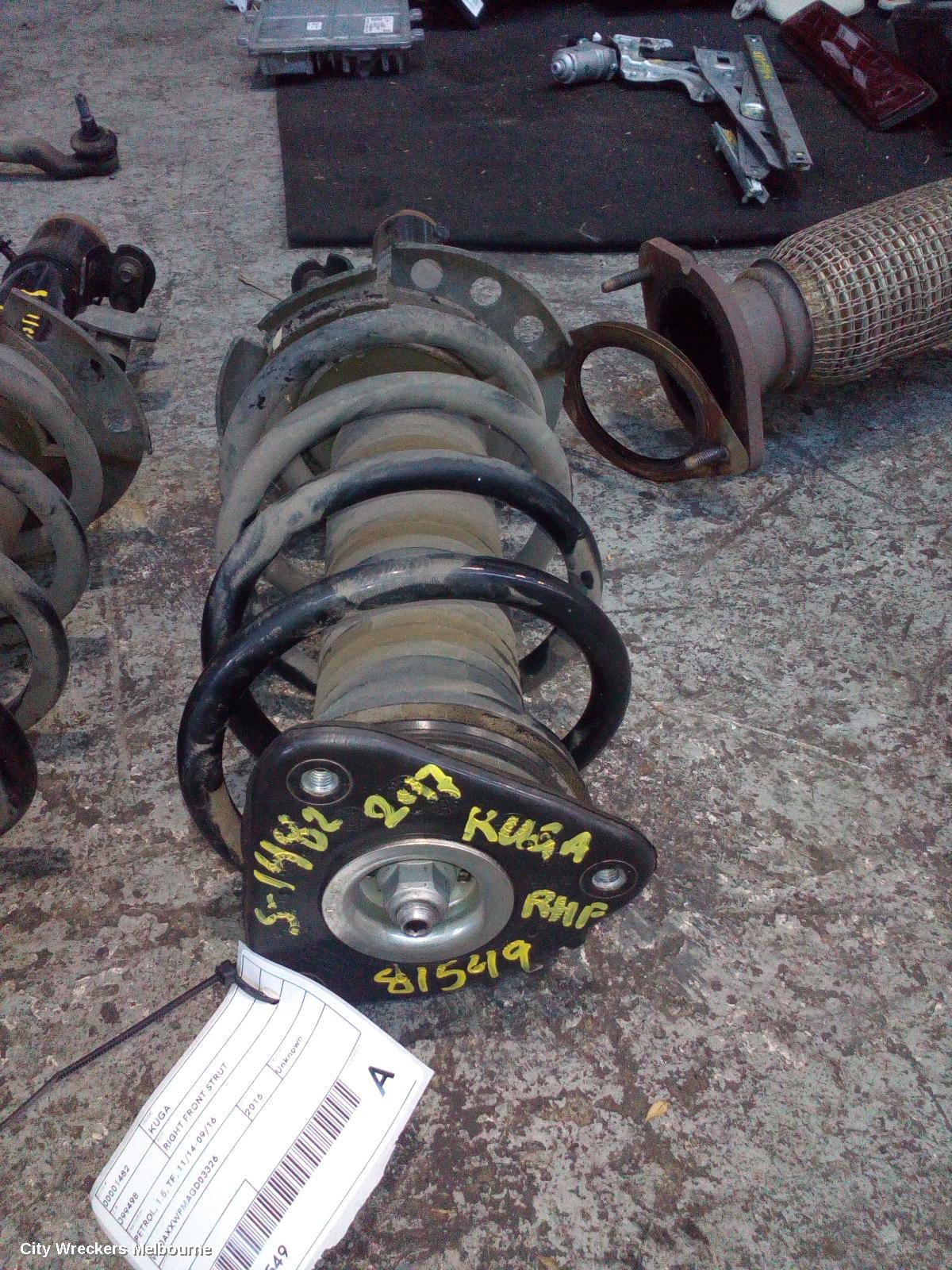 FORD KUGA RIGHT FRONT STRUT, PETROL, 1.5, TF, 11/2014 - 09/2016 - Image 1
