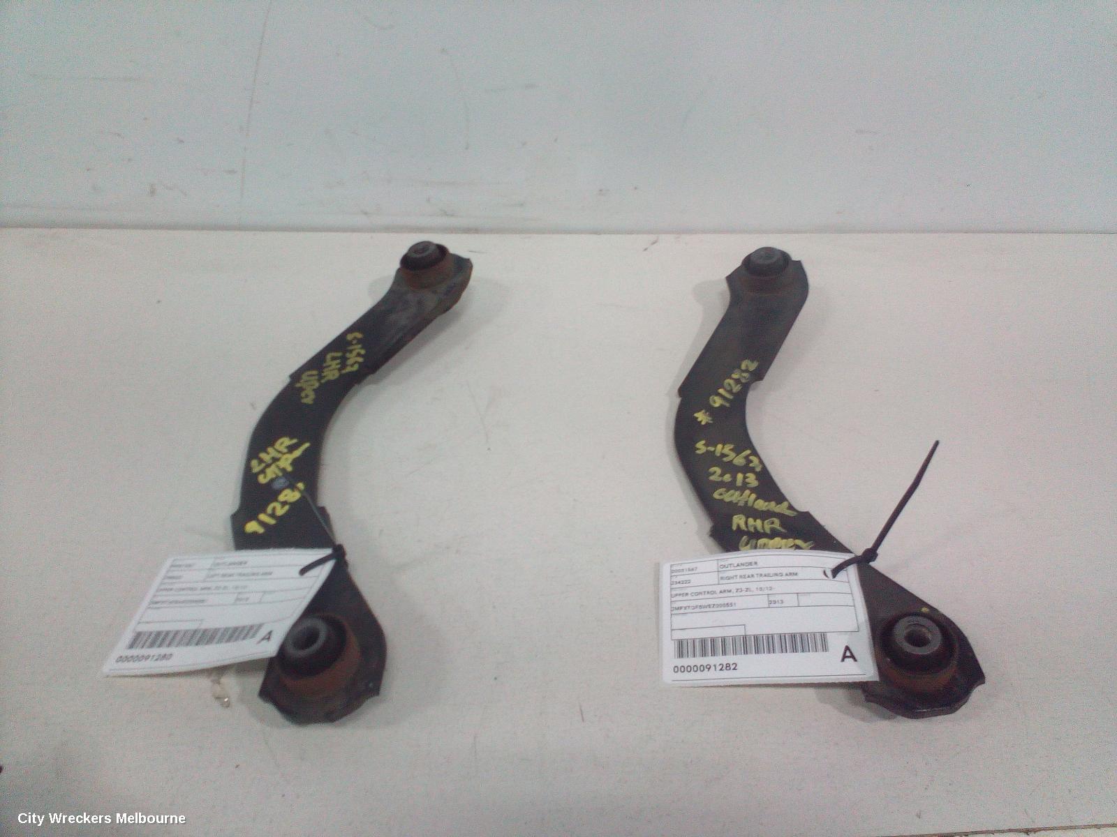 MITSUBISHI OUTLANDER LEFT REAR TRAILING ARM, UPPER CONTROL ARM, ZJ-ZL, 10/2012 ONWARDS - Image 2