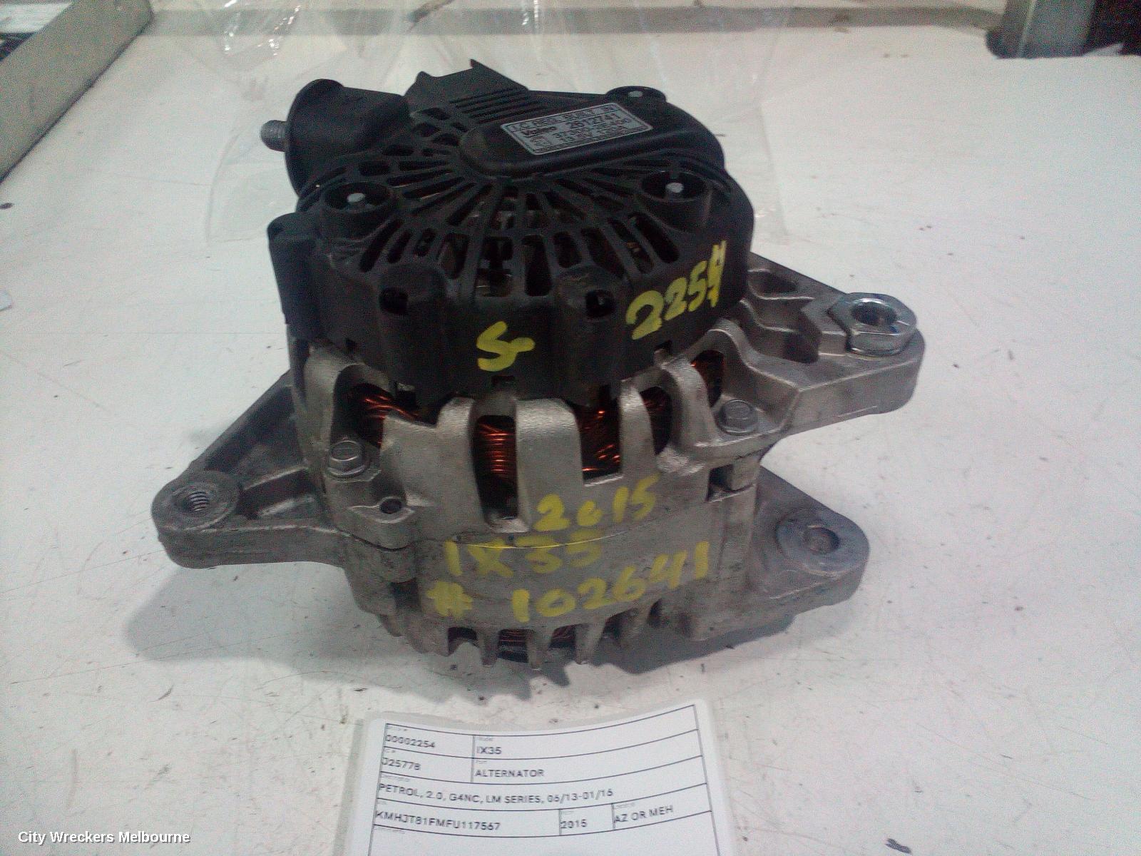 HYUNDAI IX35 ALTERNATOR, PETROL, 2.0, G4NC, LM SERIES, 06/2013 - 01/2016 - Image 1