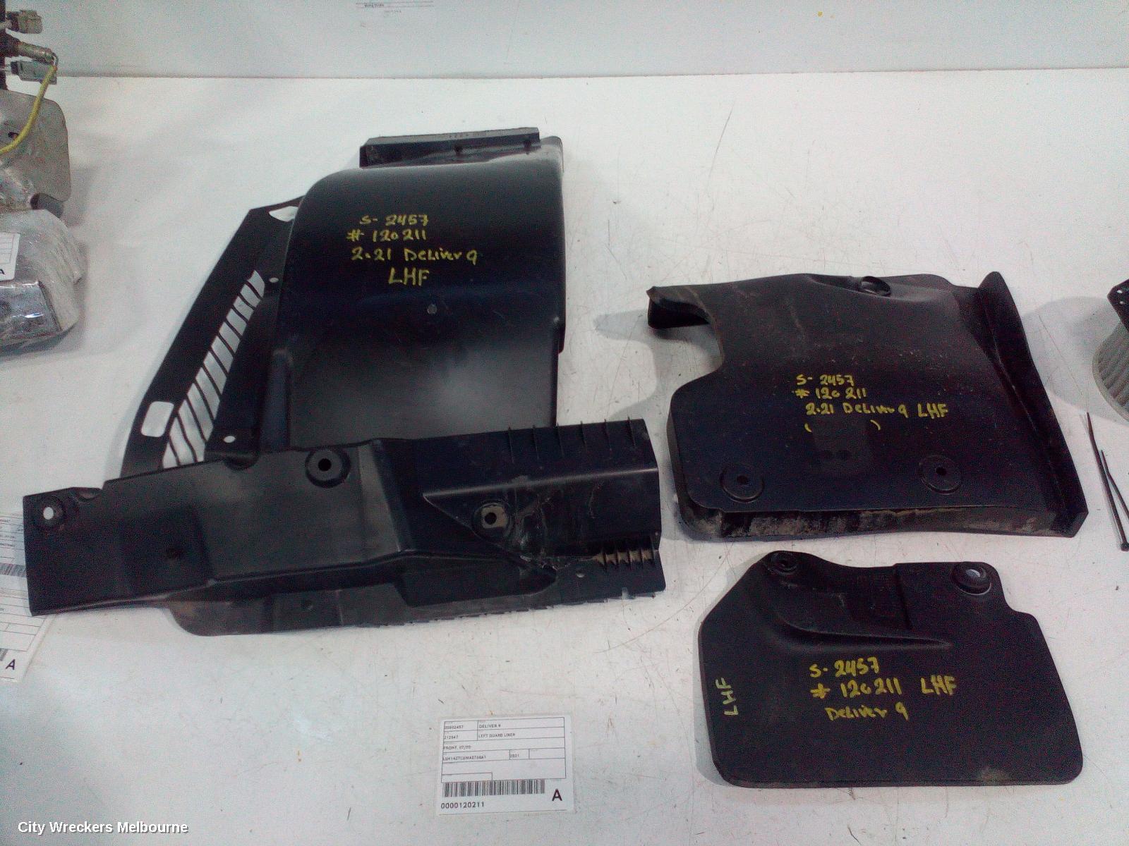 LDV DELIVER 9 LEFT GUARD LINER, FRONT, 07/2020 ONWARDS - Image 2