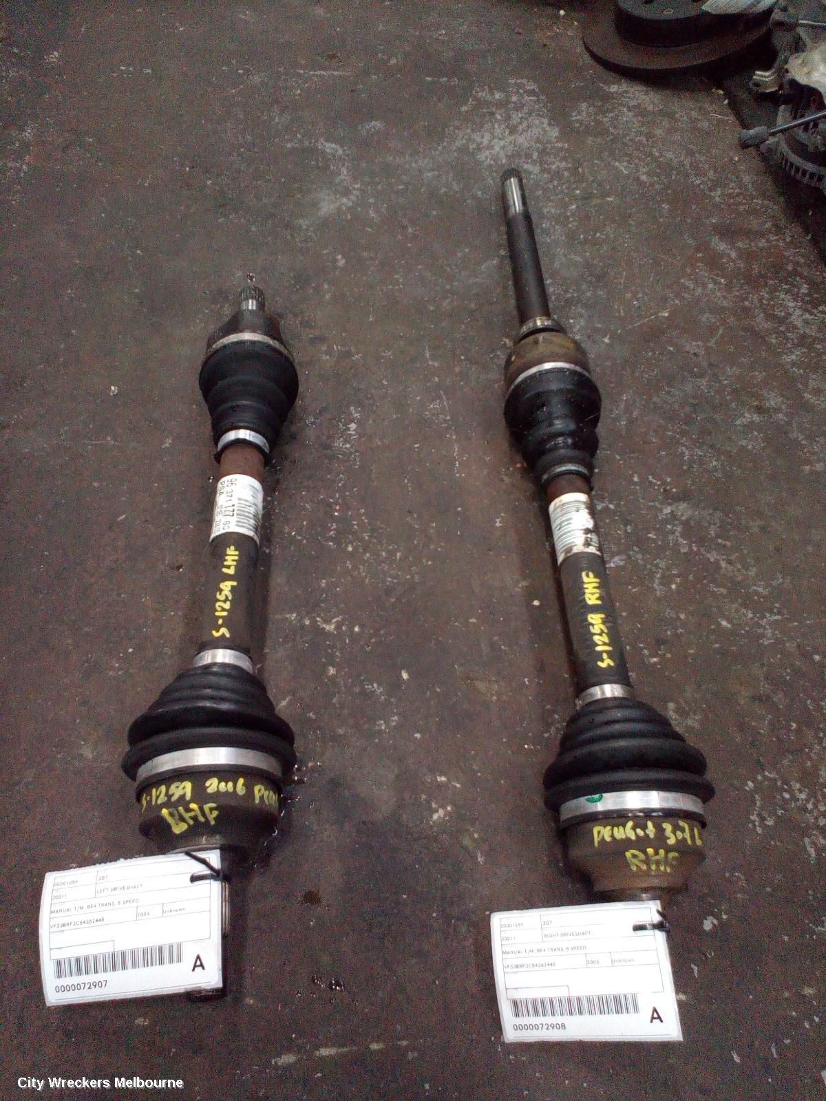 PEUGEOT 307 LEFT DRIVESHAFT, MANUAL T/M, BE4 TRANS, 5 SPEED, RFNB/RFNC/RFKC/NFUK/RHYB/9HZC/RFJC, T5-T6, 12/2001 - 12/2009 - Image 2