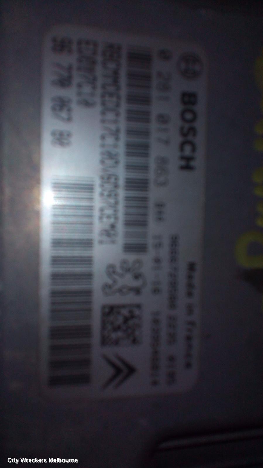 CITROEN BERLINGO ECU, ENGINE ECU, P/N 0281017863, ECU ONLY, B9C, 03/2009 - 12/2018 - Image 1