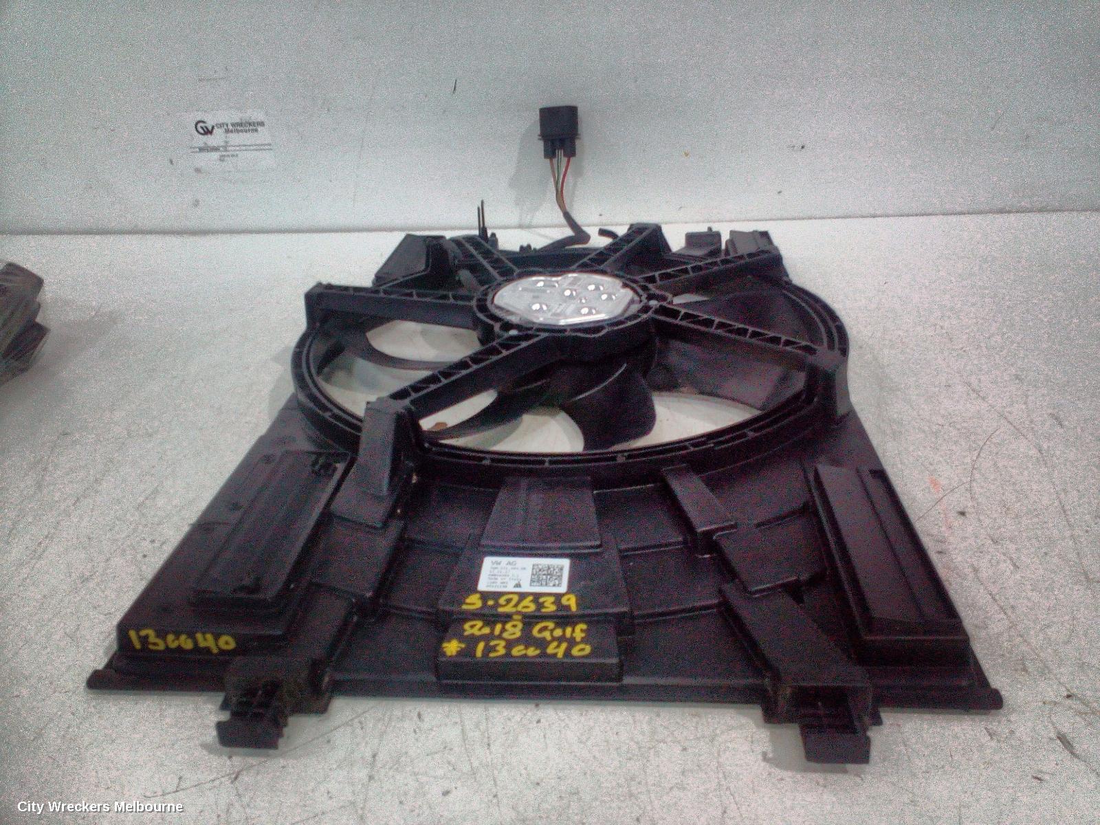 VOLKSWAGEN GOLF FAN, SINGLE FAN ASSY, 1.4, PETROL, CXSA/CHPA/CMBA/CZCA/CZDA/CPTA CODE, 400W (MAGNA), GEN 7, 12/2012 - 08/2020 - Image 2
