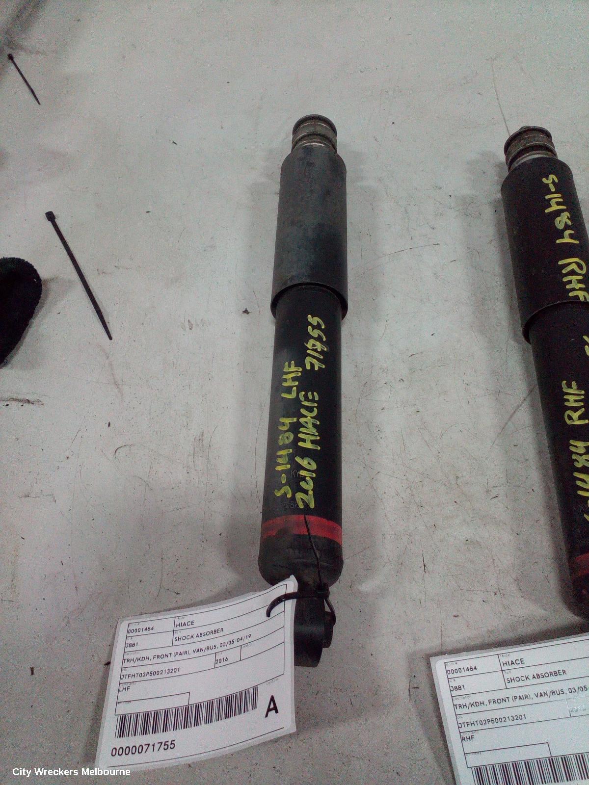 TOYOTA HIACE SHOCK ABSORBER, TRH/KDH, FRONT (PAIR), VAN/BUS, 03/2005 - 04/2019 - Image 1