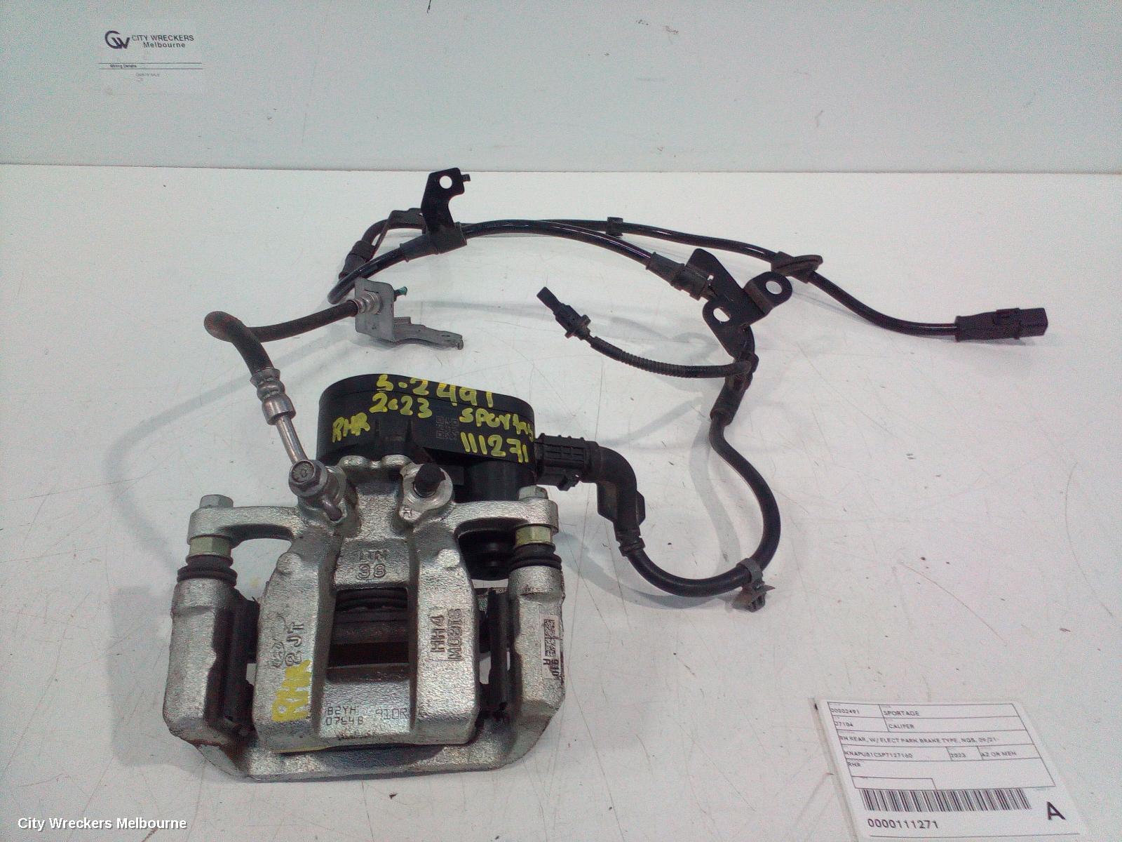 KIA SPORTAGE CALIPER, RH REAR, W/ ELECT PARK BRAKE TYPE, NQ5, 09/2021 ONWARDS - Image 1