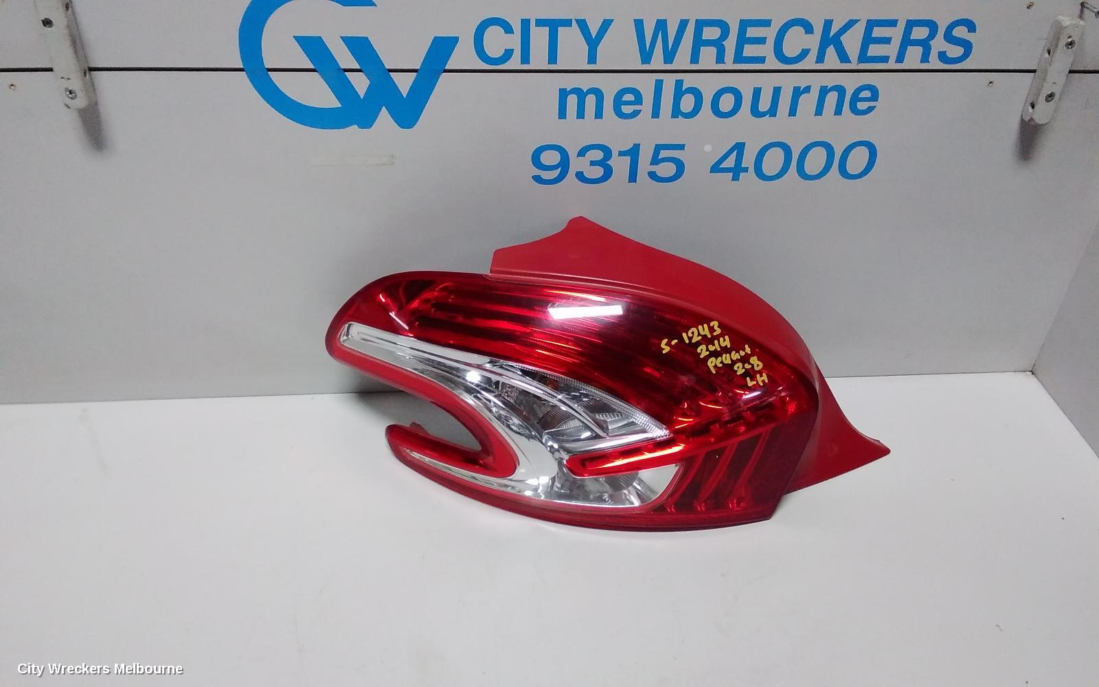 PEUGEOT 208 LEFT TAILLIGHT, A9, 10/2012 - 10/2015 - Image 1