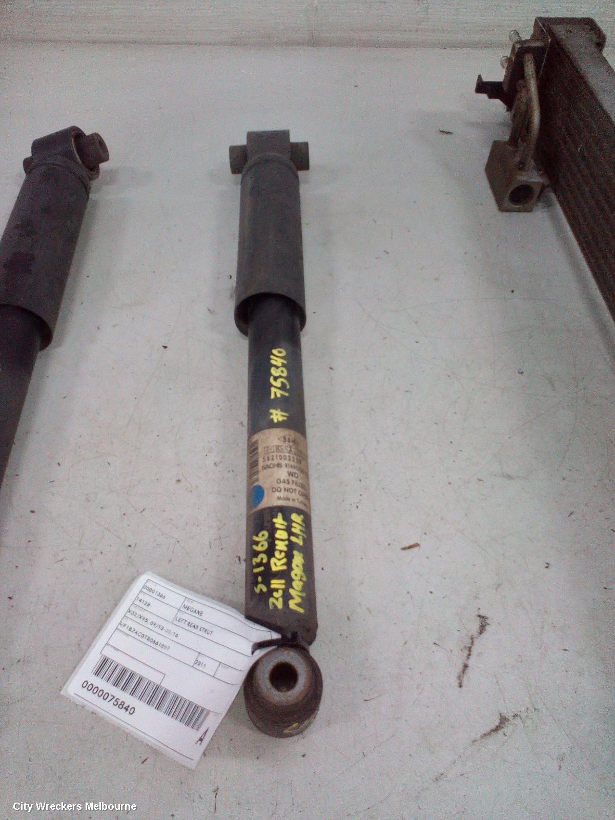 RENAULT MEGANE LEFT REAR STRUT, X32/X95, 09/2010 - 05/2016 - Image 2