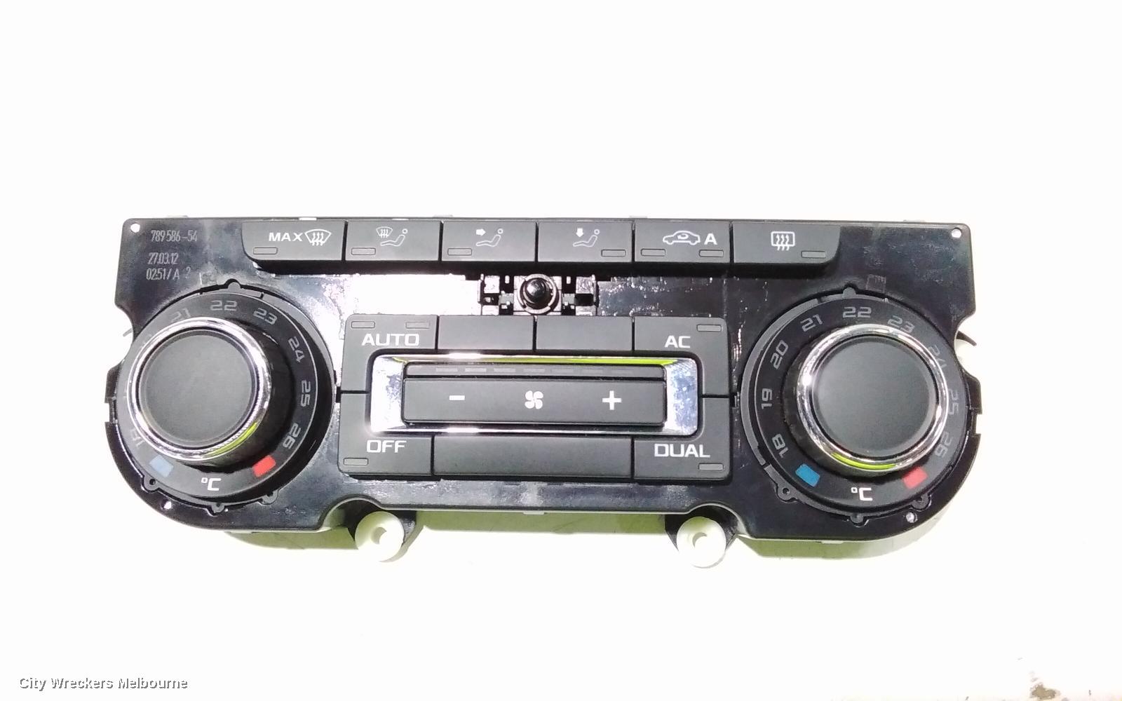 SKODA OCTAVIA HEATER/AC CONTROLS, DUAL ZONE CLIMATE CONTROL, 1Z, W/ HEATED SEAT TYPE, 03/2009 - 10/2013 - Image 2