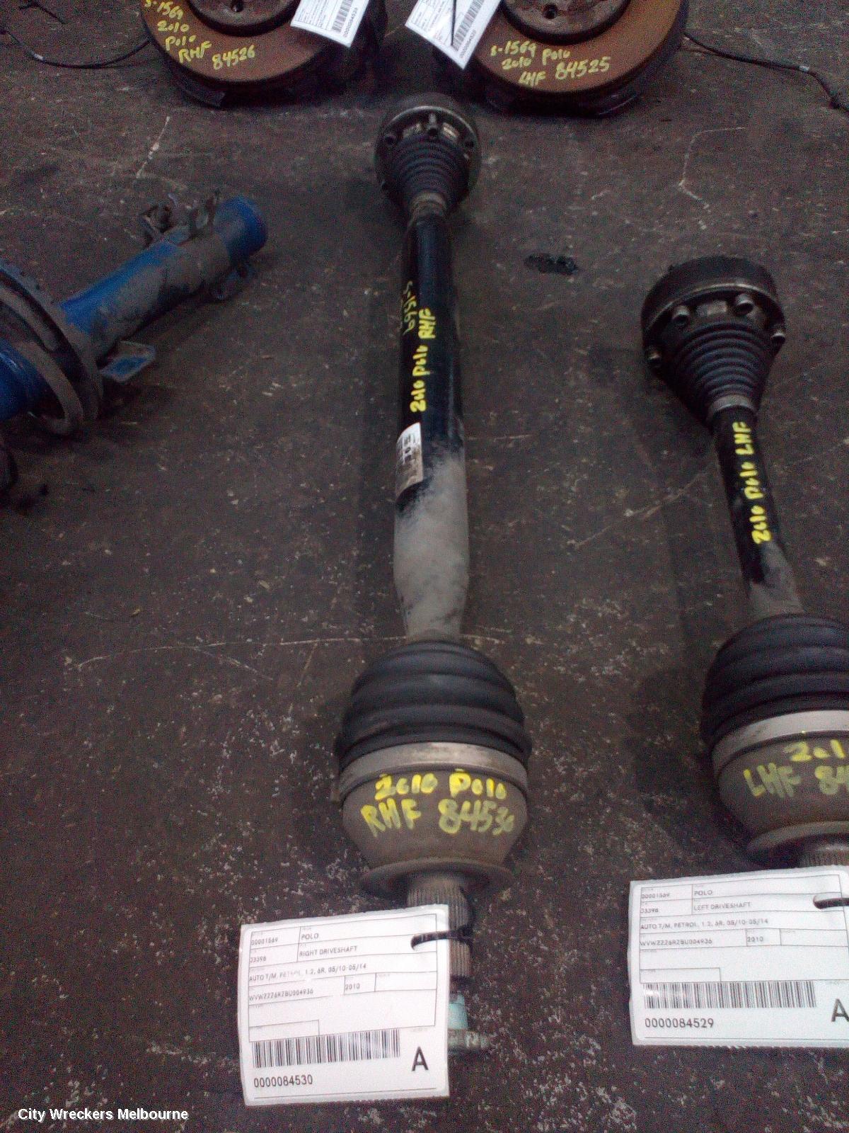 VOLKSWAGEN POLO RIGHT DRIVESHAFT, AUTO T/M, PETROL, 1.2, 6R, 05/2010 - 05/2014 - Image 1