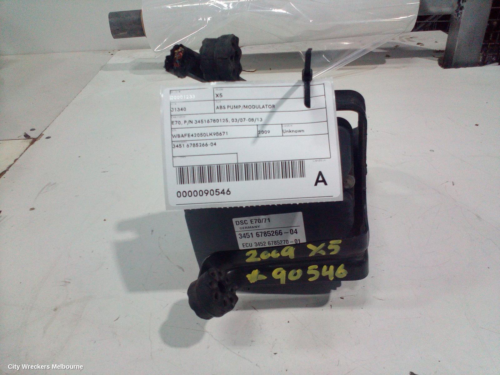 BMW X5 ABS PUMP/MODULATOR, E70, P/N 34516780125, 03/2007 - 08/2013 - Image 2