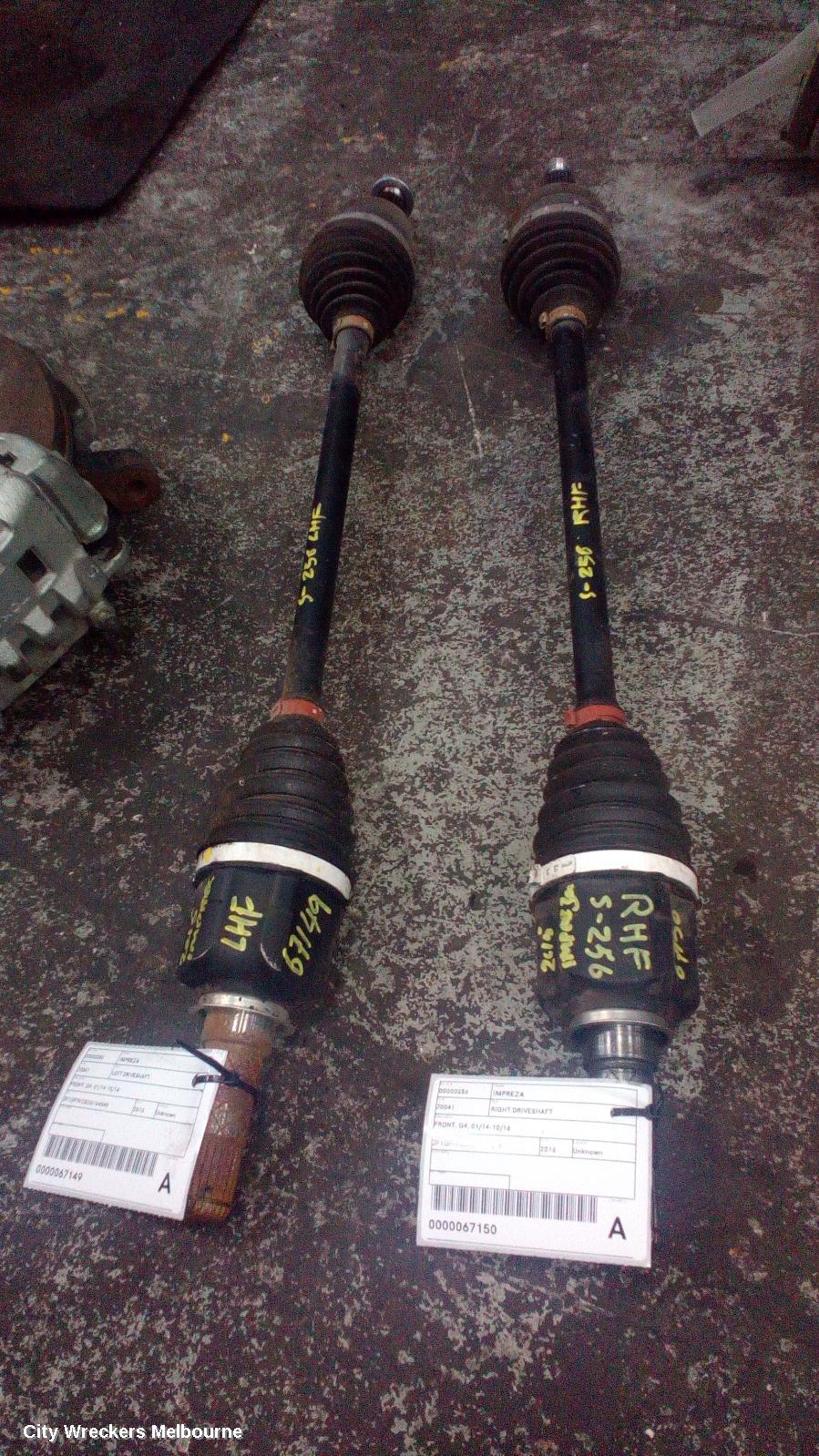 SUBARU IMPREZA RIGHT DRIVESHAFT, FRONT, G4, 01/2014 - 10/2016 - Image 2