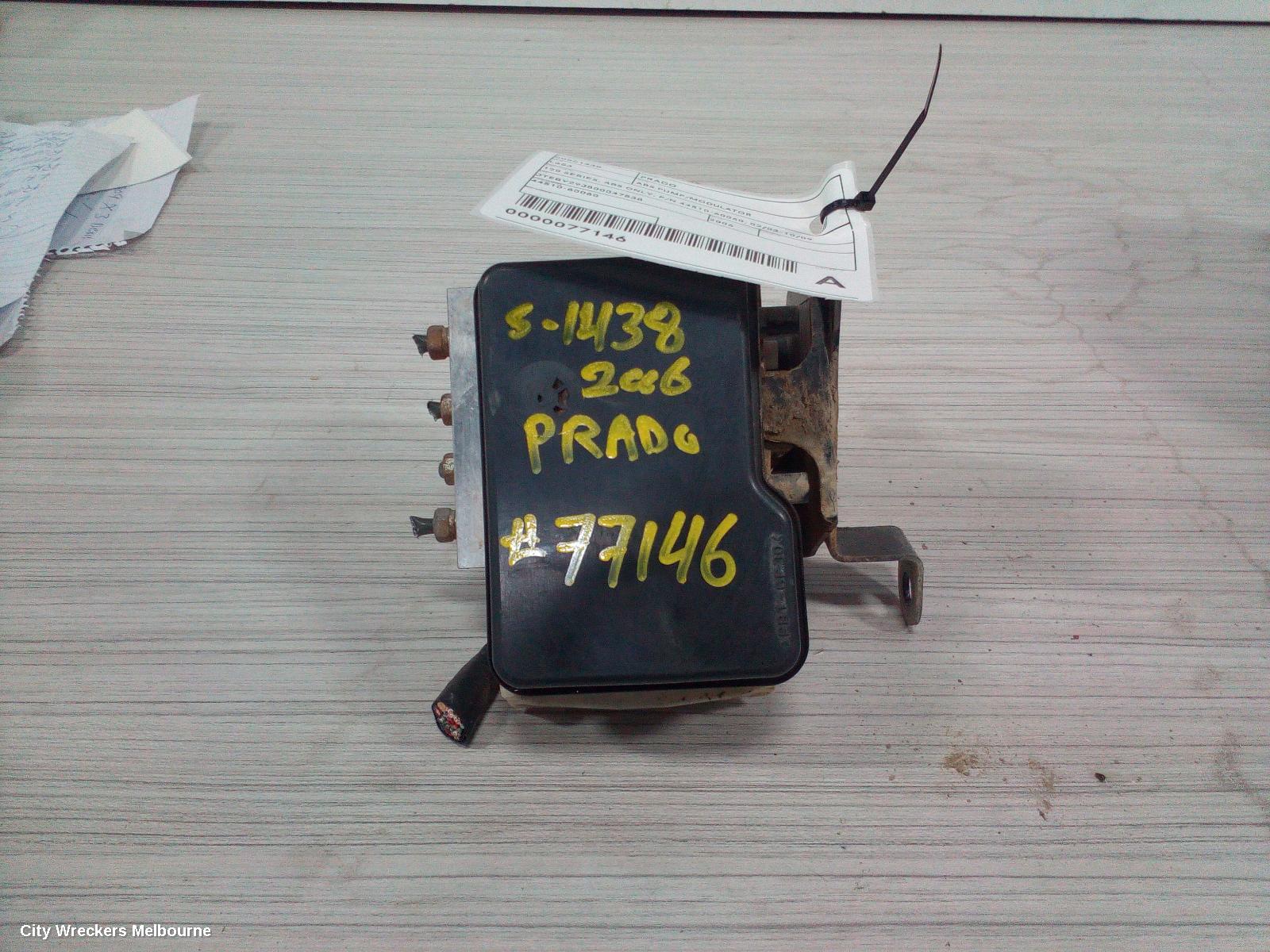 TOYOTA PRADO ABS PUMP/MODULATOR, 120 SERIES, ABS ONLY, P/N 44510-60060, 02/2003 - 10/2009 - Image 1