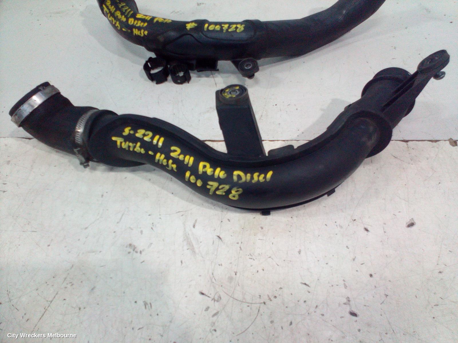 VOLKSWAGEN POLO, 6R, 05/2010 - 09/2017, TURBO HOSE: 100728 - Image 3
