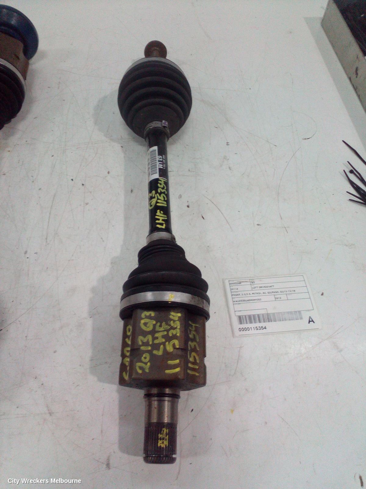 AUDI Q3 LEFT DRIVESHAFT, FRONT, 2.0/2.5, PETROL, 8U, Q3/RSQ3, 03/2012 - 12/2018 - Image 1