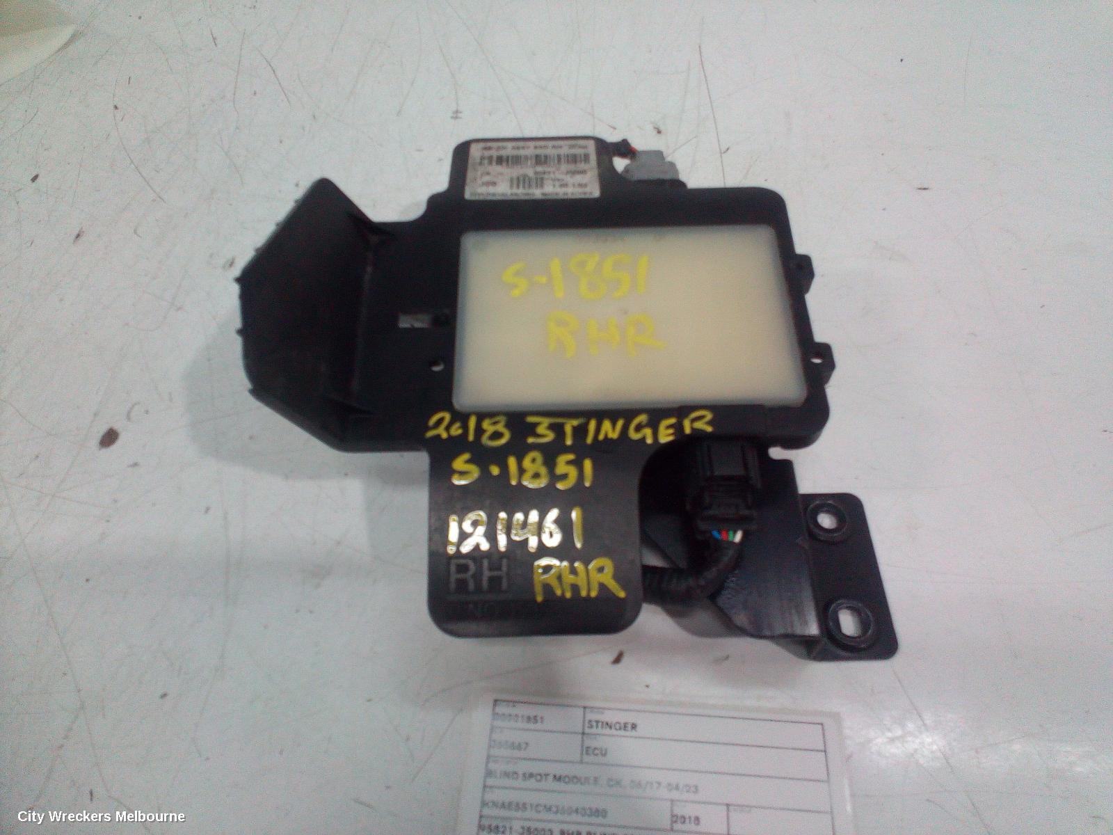 KIA STINGER, CK, 06/2017 - 04/2023, 95821-J5000  RHR BLIND SPOT : 121461 - Image 1