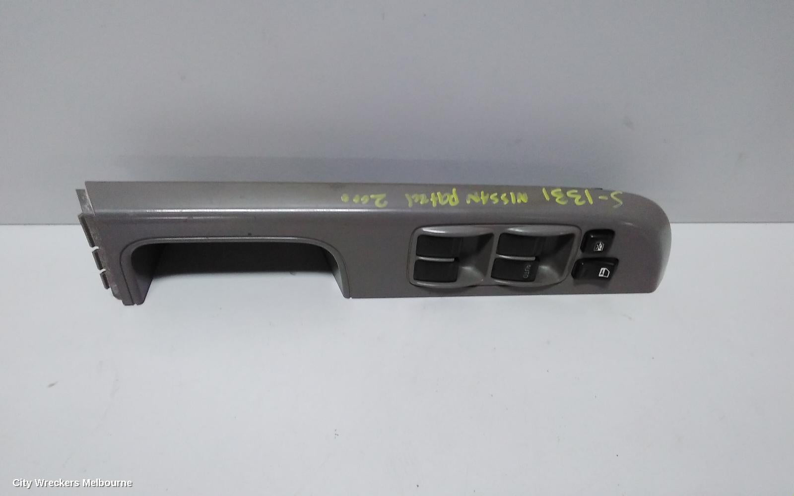 NISSAN PATROL PWR DR WIND SWITCH, RH FRONT (MASTER SWITCH), WAGON, TWO PLUG TYPE, Y61/GU, 12/1997 - 04/2017 - Image 2
