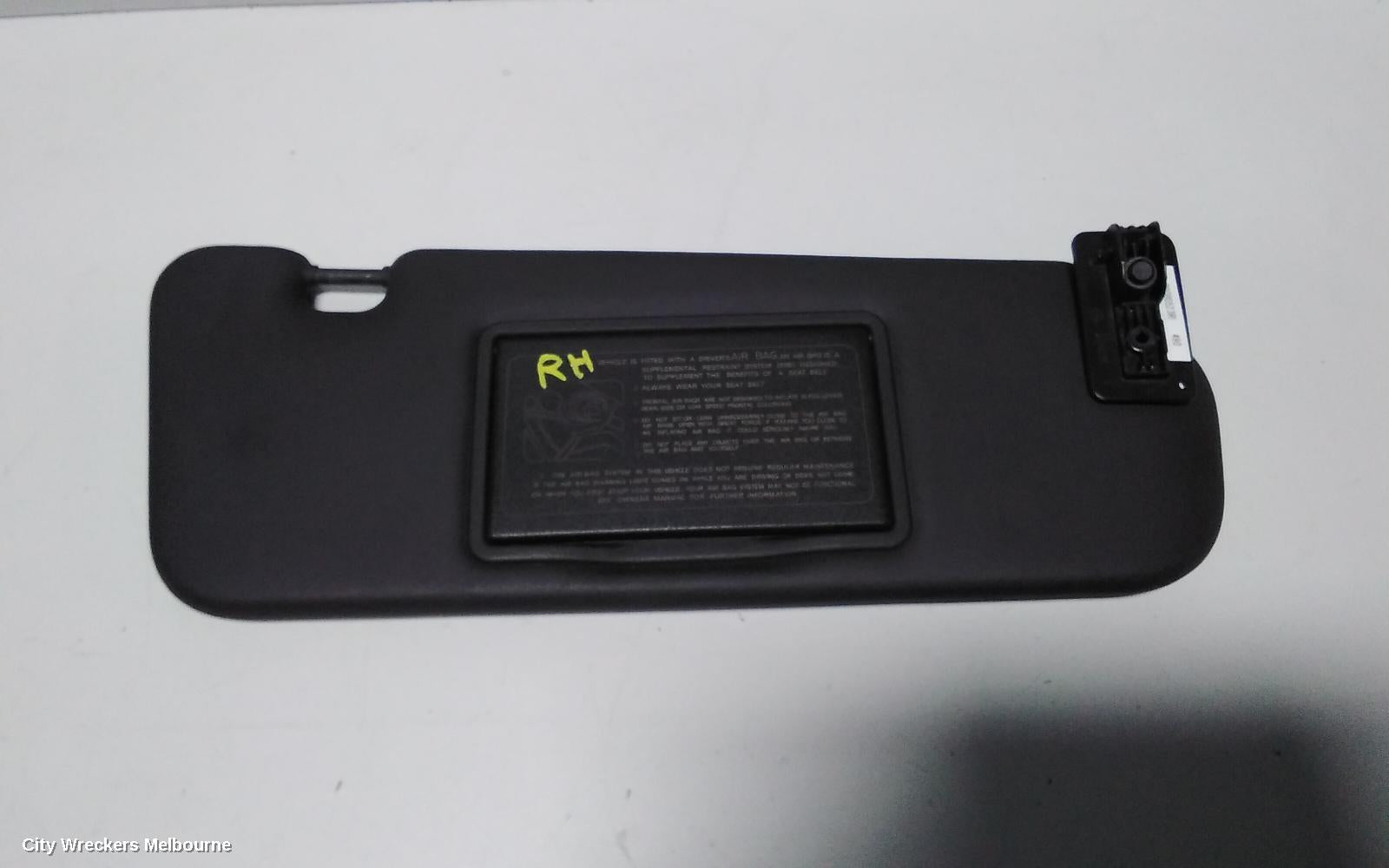 HOLDEN COMMODORE SUNVISOR, VE, RH SIDE, DARK GREY, 08/2006 - 04/2013 - Image 2